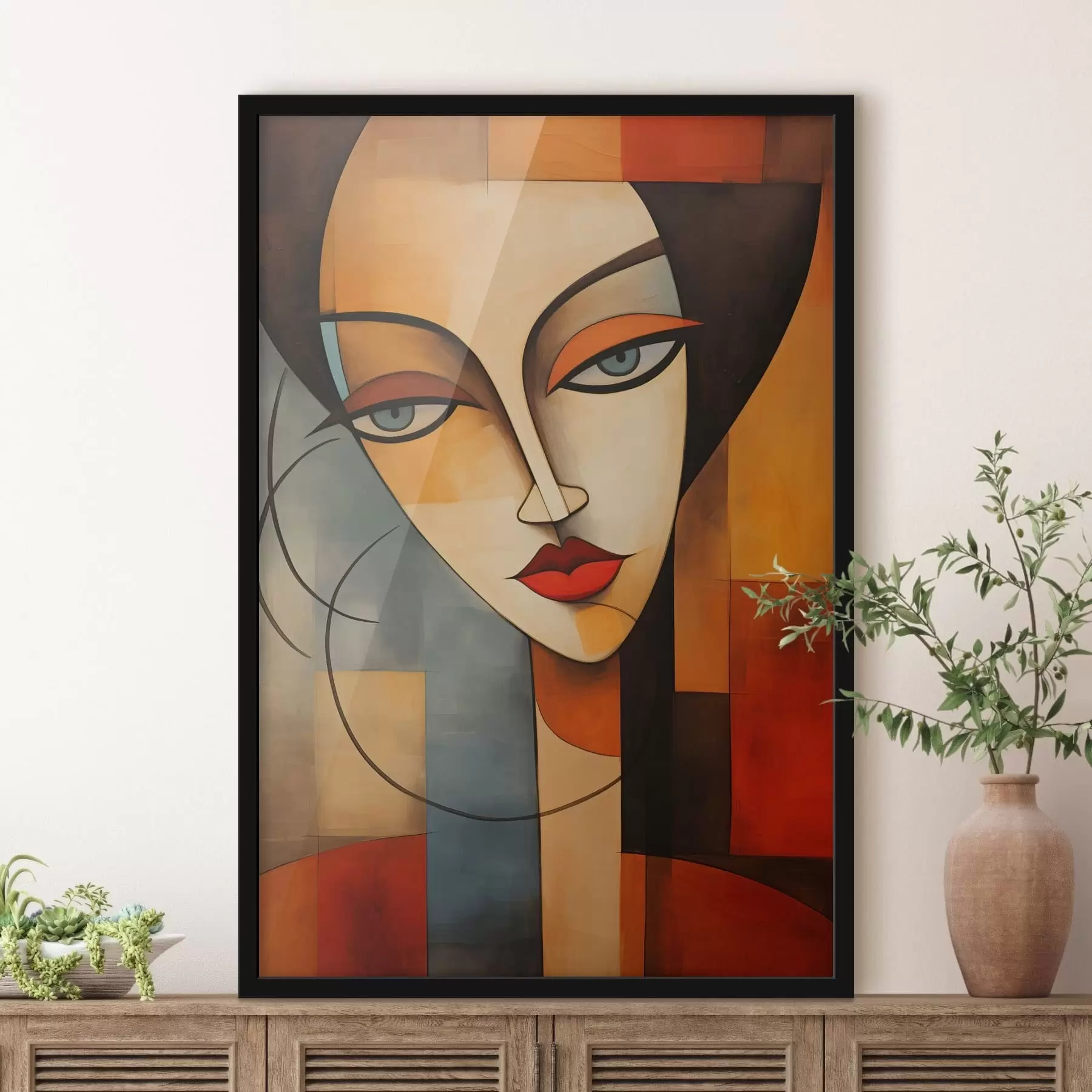 Fototapet Abstraktní ženský portrét f47907