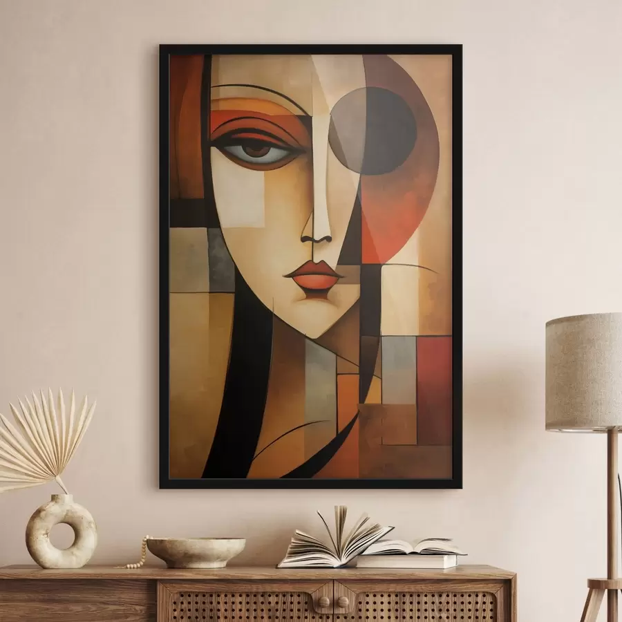 Fototapet Geometrický ženský portrét f47908