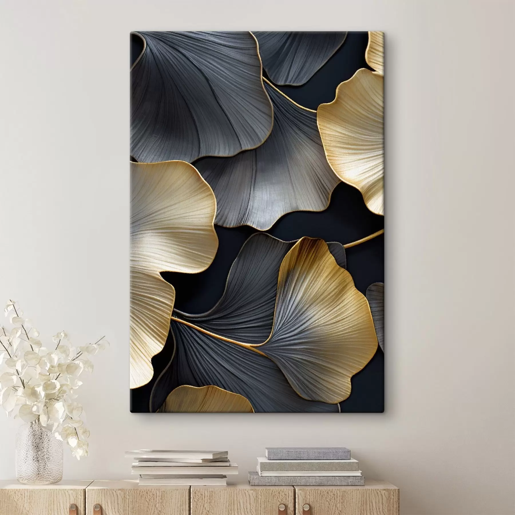 Fototapet Listy jinanu dvoulaločného s48006