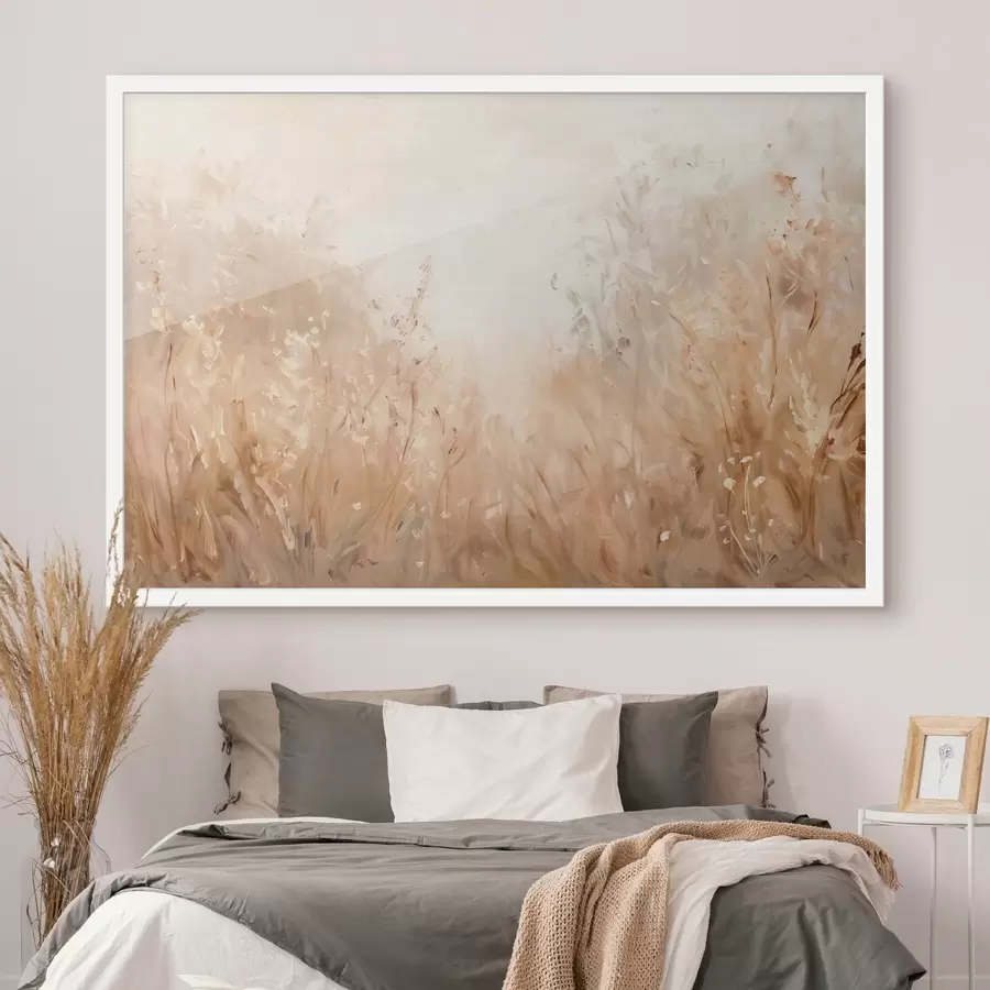 Fototapet Rozmanitost polních rostlin, imitace olejomalby f48005