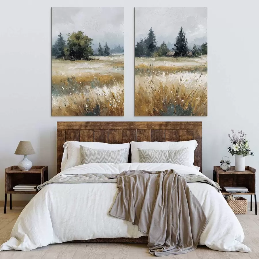 Obraz Pole rostlin, imitace olejomalby Č. m30047