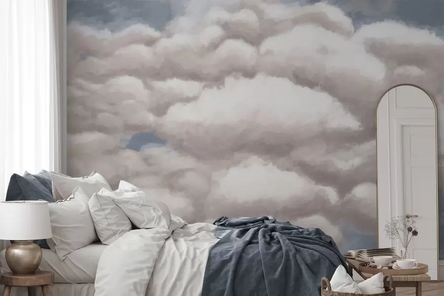 Fototapet Měkké mraky na modré obloze w05143