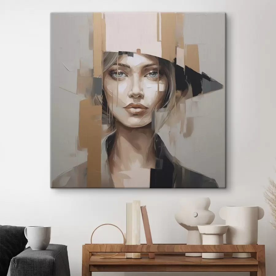 Obraz Abstraktní portrét dívky Č. s48050