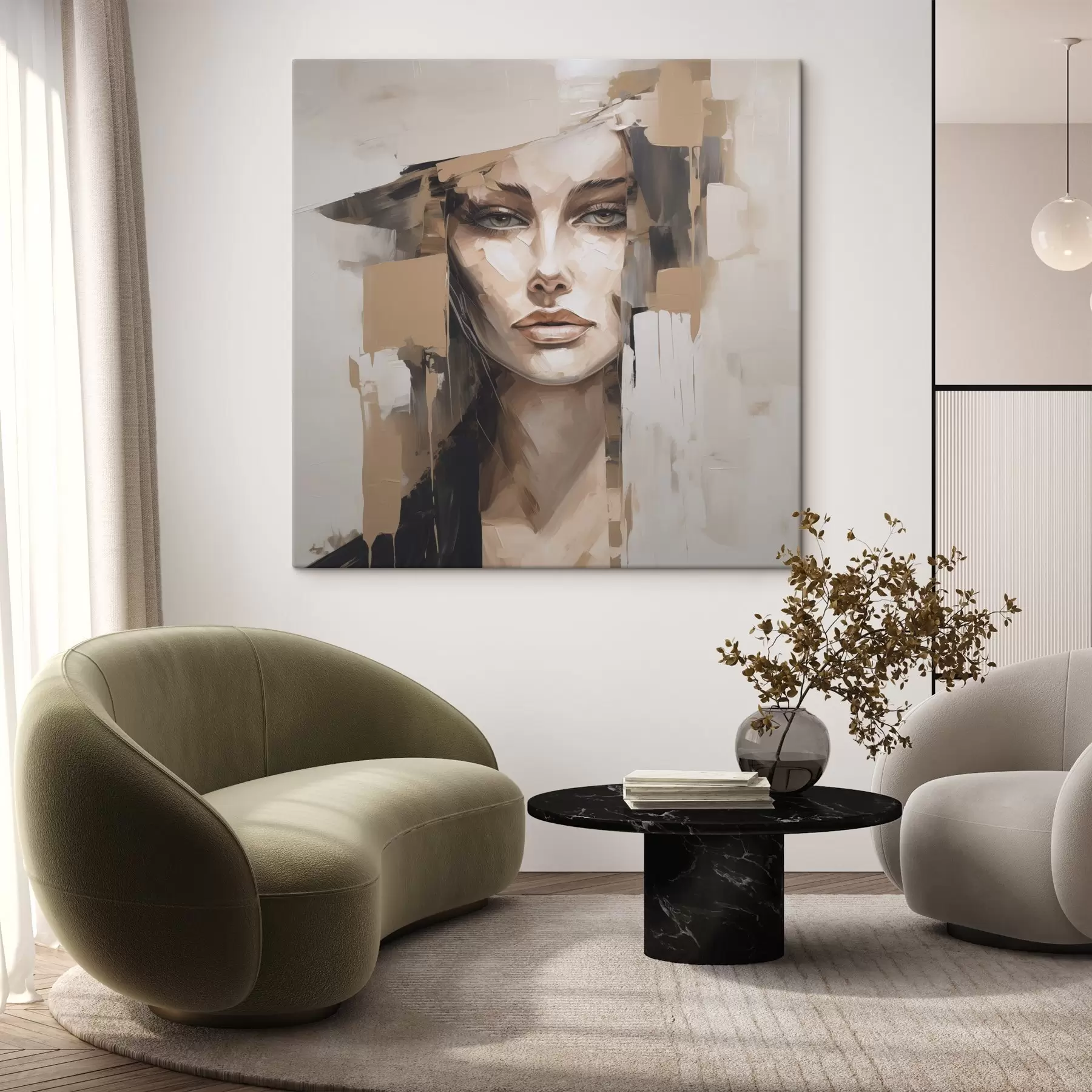 Obraz Abstraktní portrét Č. s48051