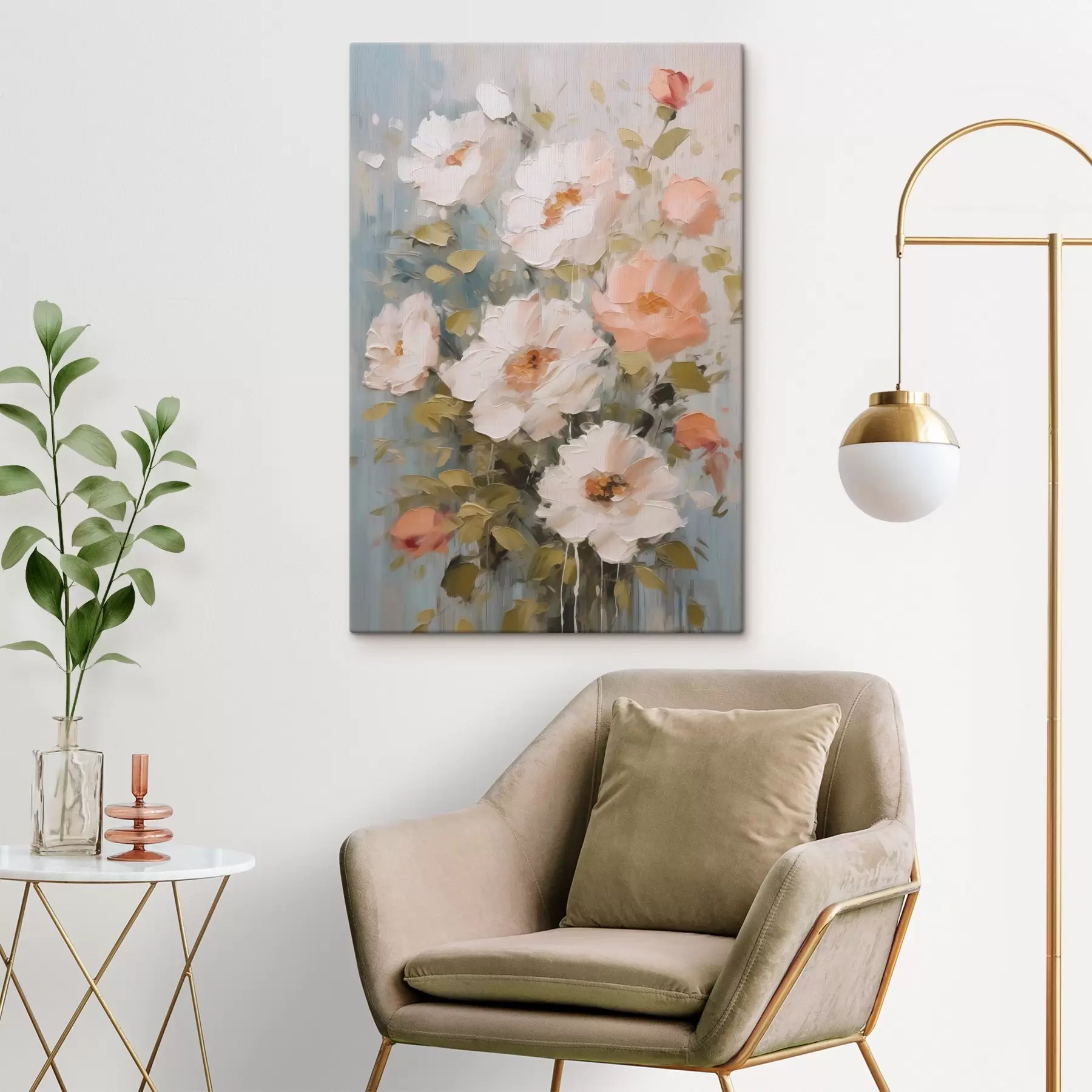 Obraz Kytice květin imitace malby Č. s48056