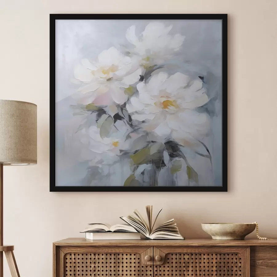 Fototapet Květiny imitace malby f48047