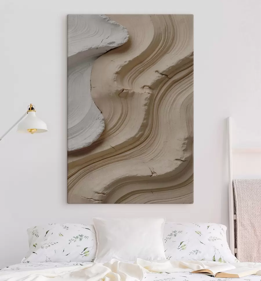 Obraz Imitace světlého a béžového lištování Č. s48108