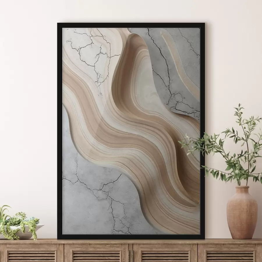 Fototapet Dřevo a lehký beton, imitace f48104