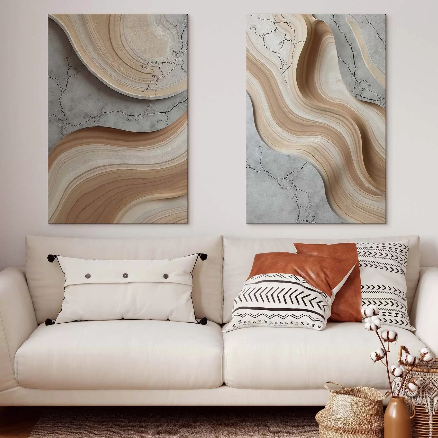 Obraz Dřevo a beton, imitace Č. m30078