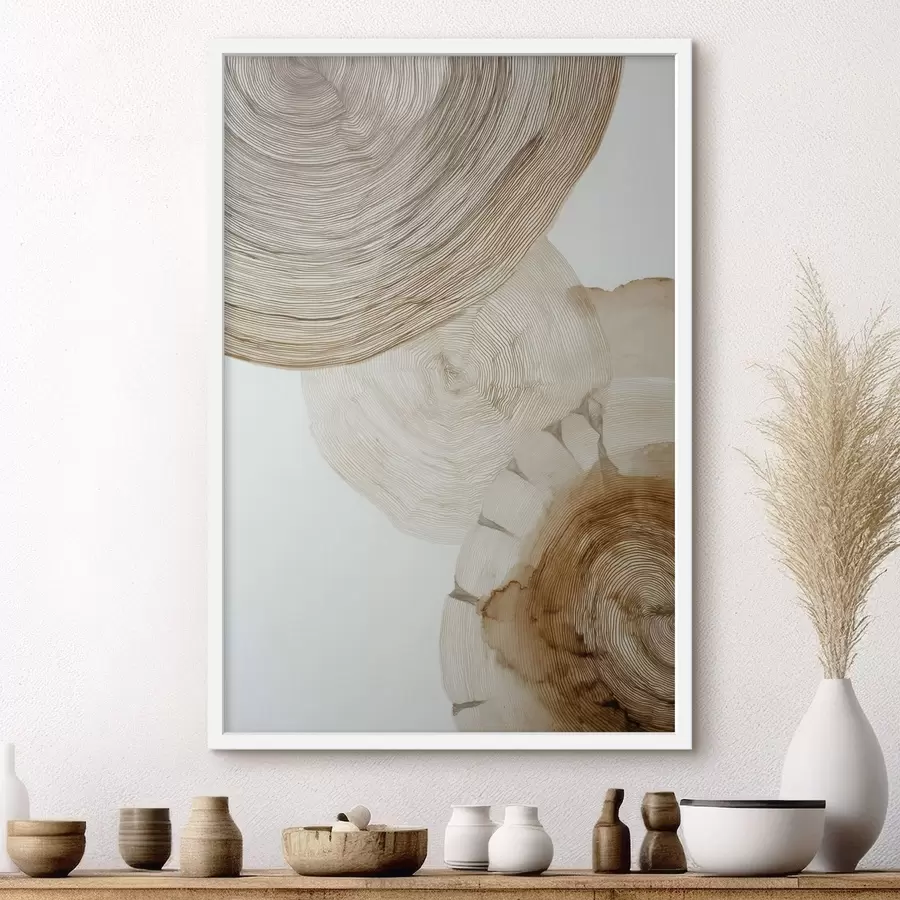 Fototapet abstraktní roční prstence stromů f47933