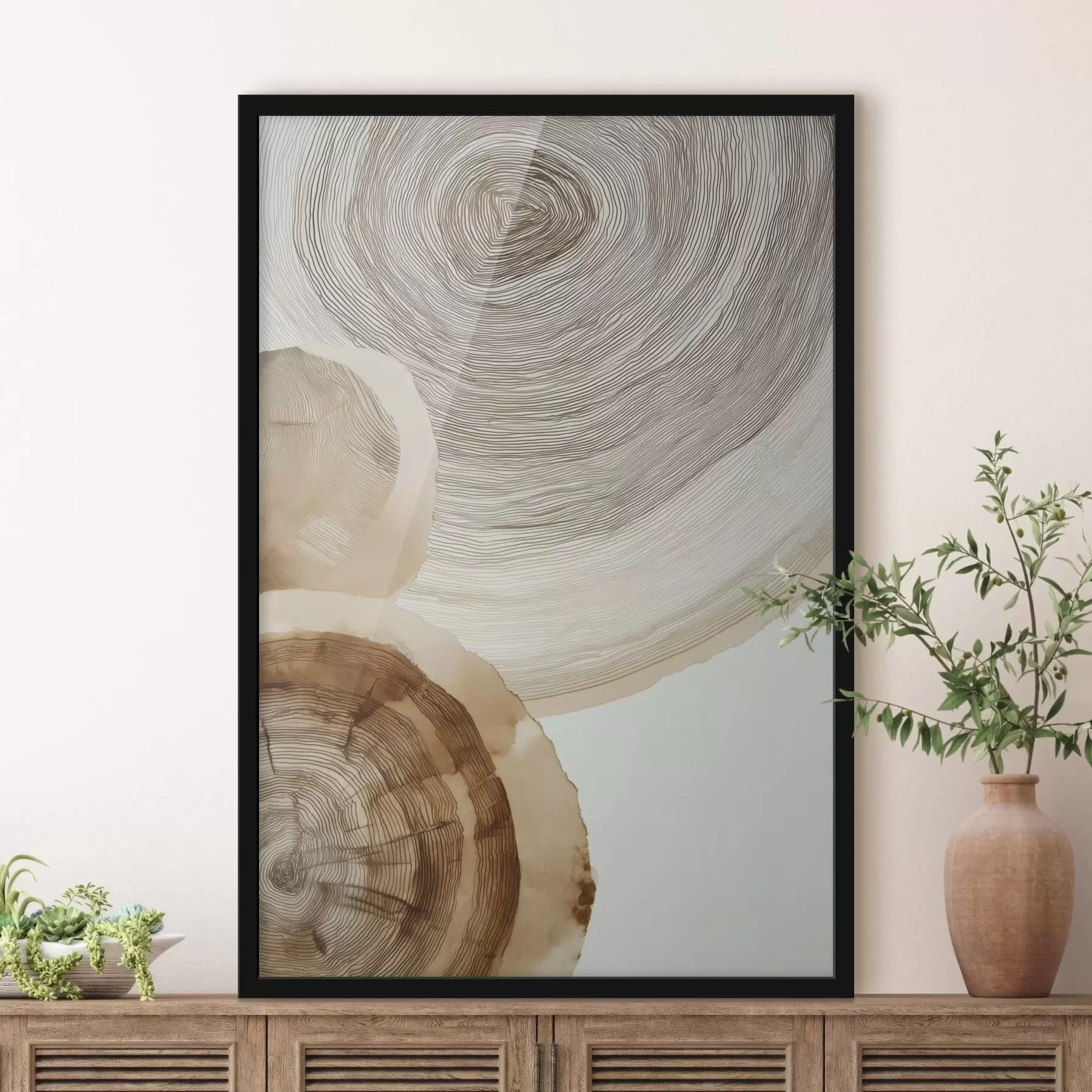 Fototapet abstraktní roční prstence stromů f47934