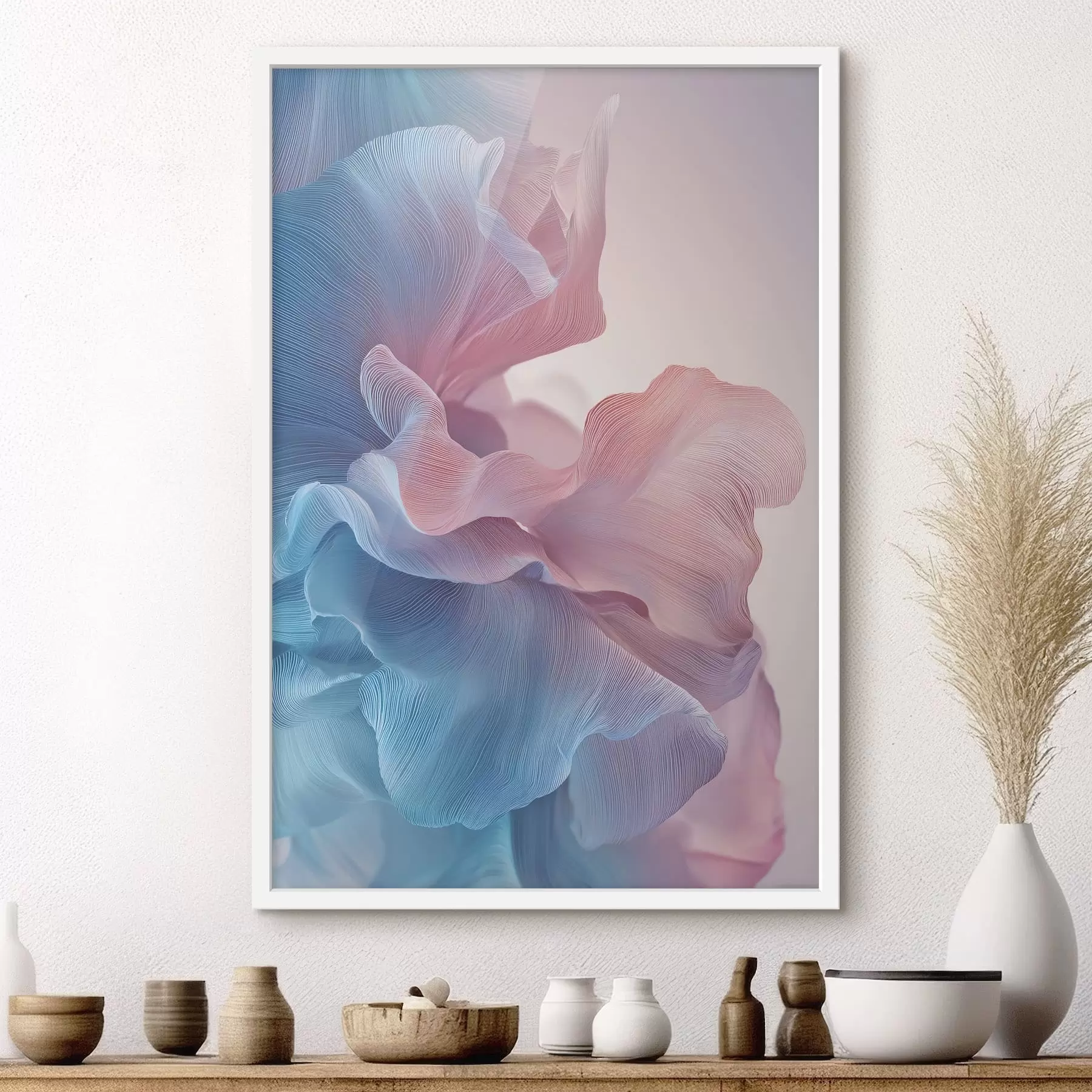 Fototapet abstraktní vlny s efektem objemu f47945