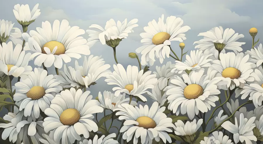 Fototapet Svěží sedmikrásky w05247