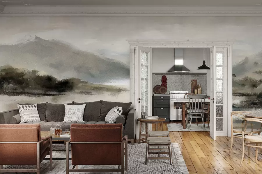 Fototapet Malované hory w05248