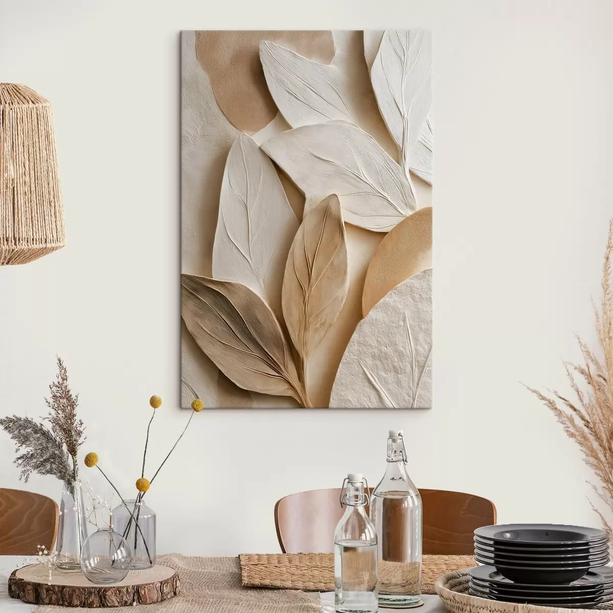 Obraz Abstraktní listy Č. s48123