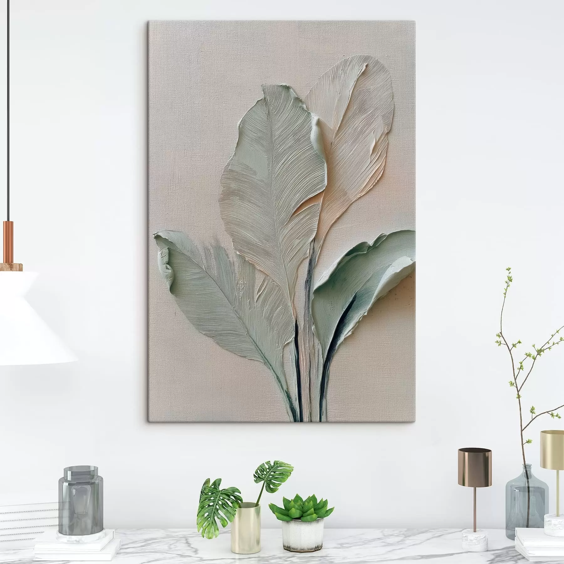 Fototapet Abstraktní listy s48130