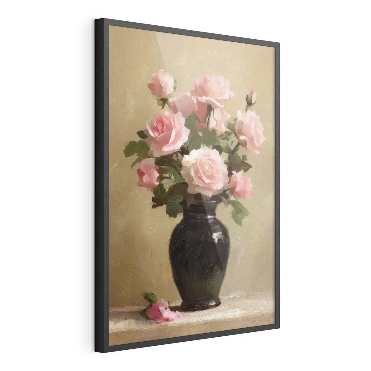Poster Váza s růžemi f48125