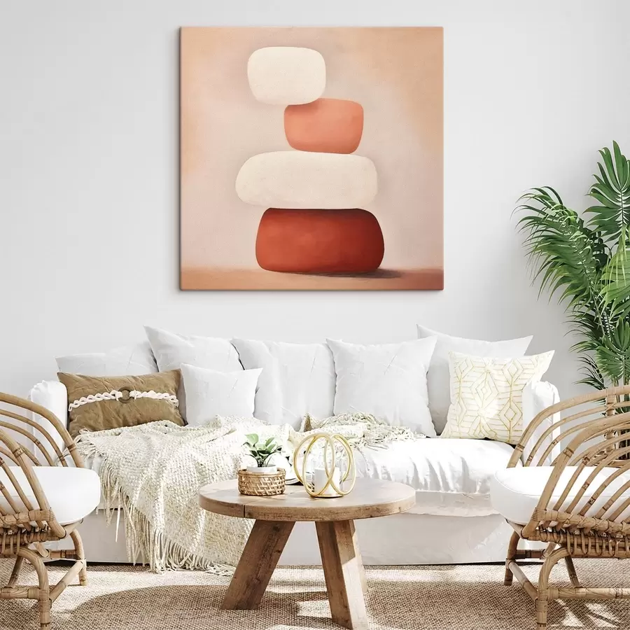 Obraz minimalistická kompozice abstraktních tvarů Č. s48076