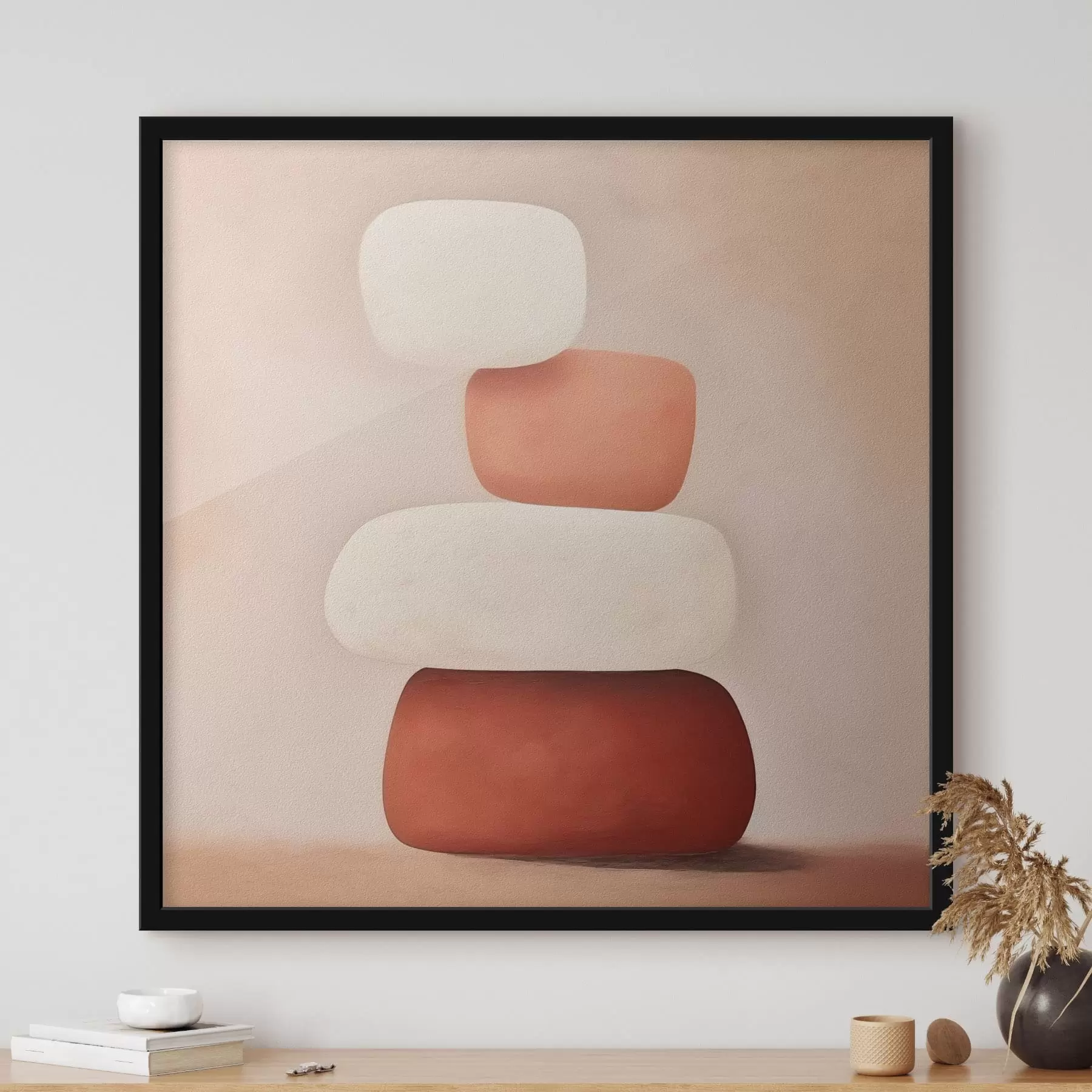 Fototapet minimalistická kompozice abstraktních tvarů f48076