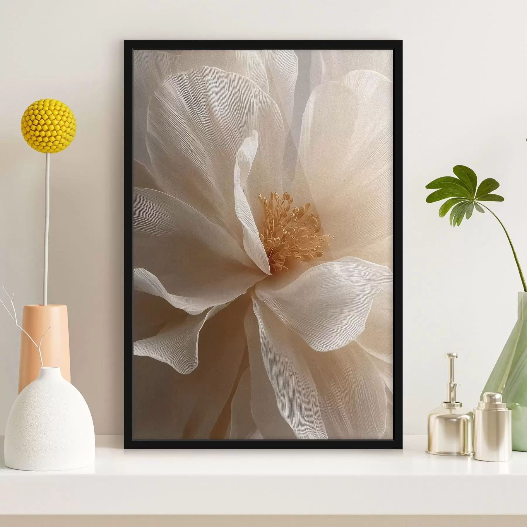 Fototapet makro květinová kompozice v teplých tónech f48120