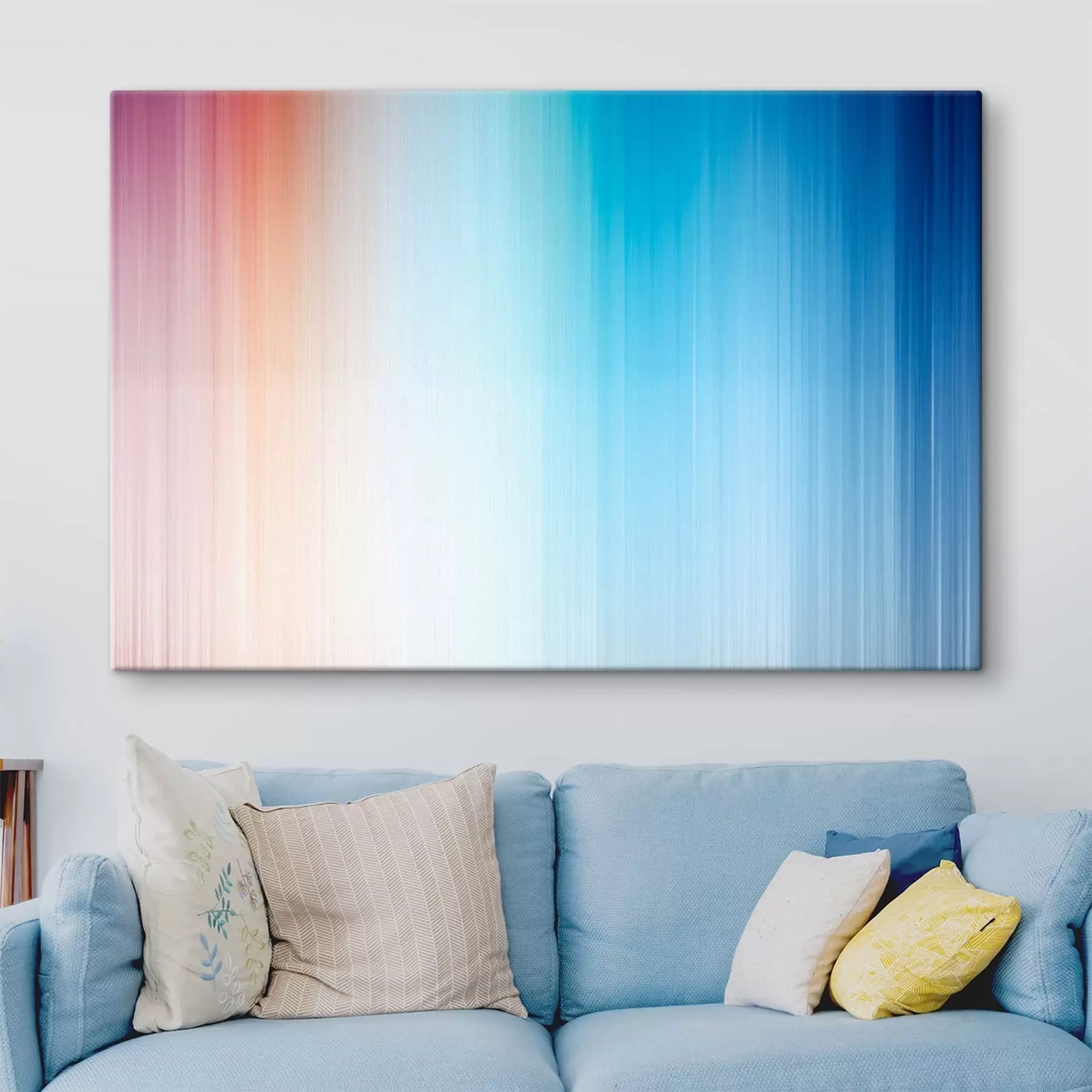 Obraz Plynulý přechod od teplých barev k modré Č. s48090