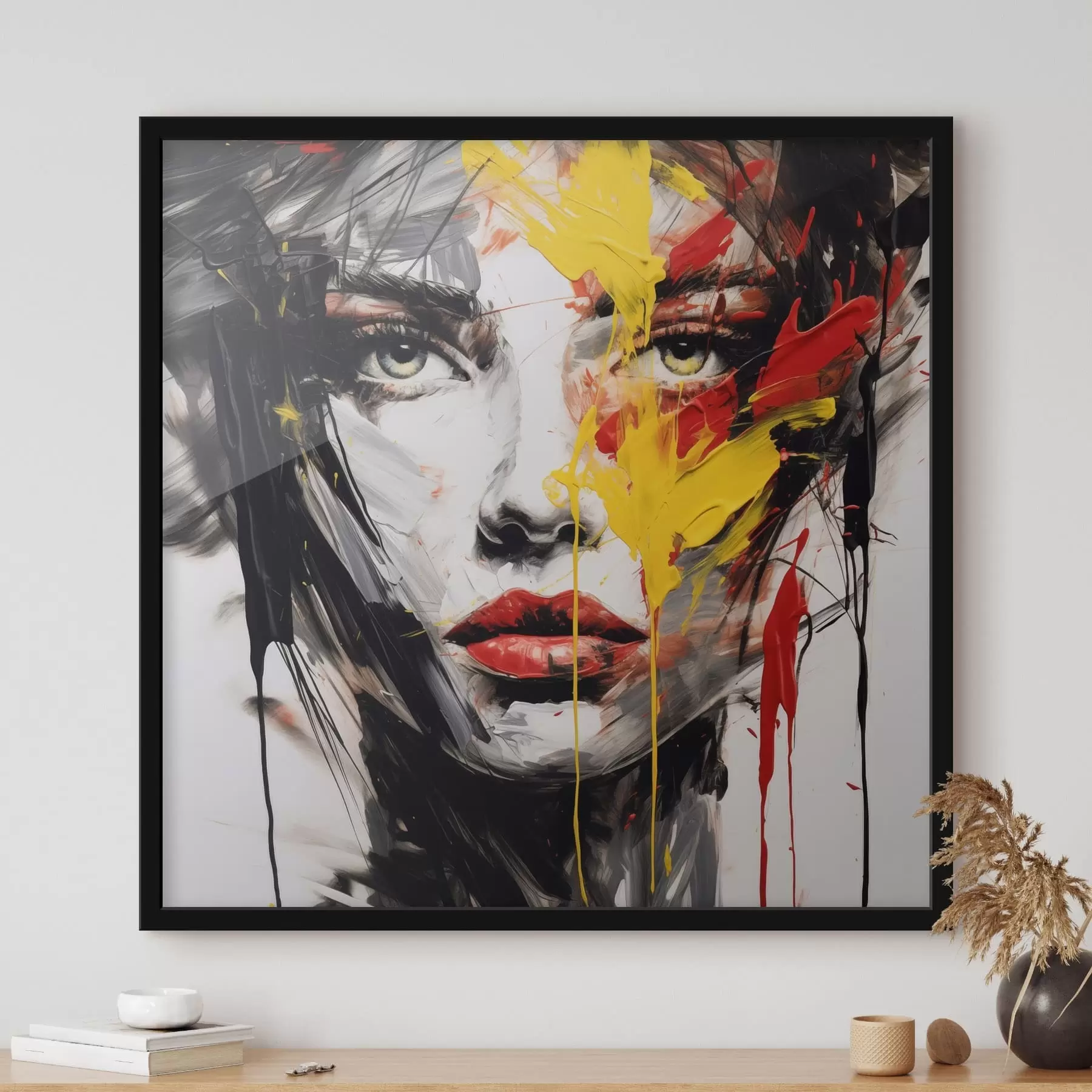 Fototapet Portrét ženy s výraznými tahy štětcem f48088