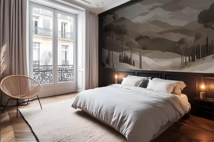 Fototapet Krajina v olejomalebném stylu w05258v1