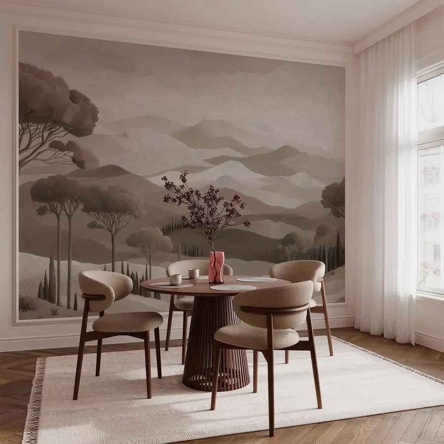 Fototapet Krajina v olejomalebném stylu w05258v1