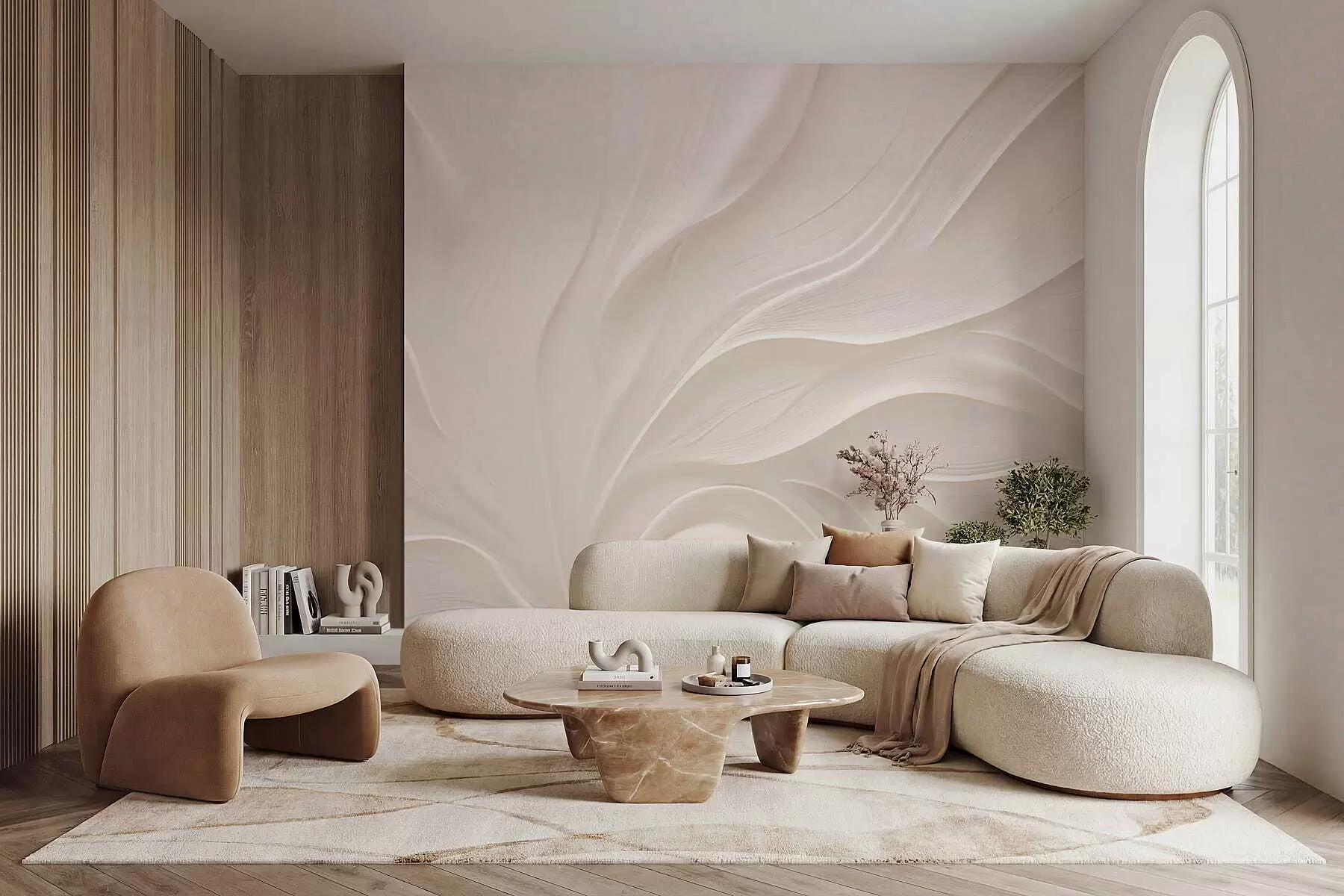 Fototapet Jemné průsvitné listy na větvi w05267