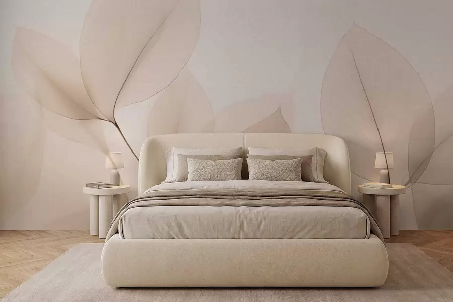 Fototapet Bílý květ s jemnou linkou w05268