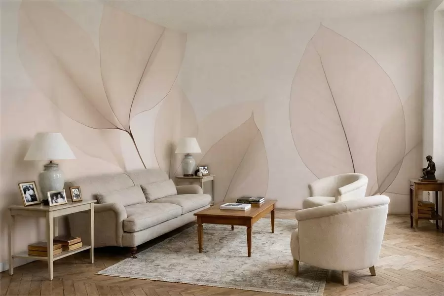 Fototapet Bílý květ s jemnou linkou w05268