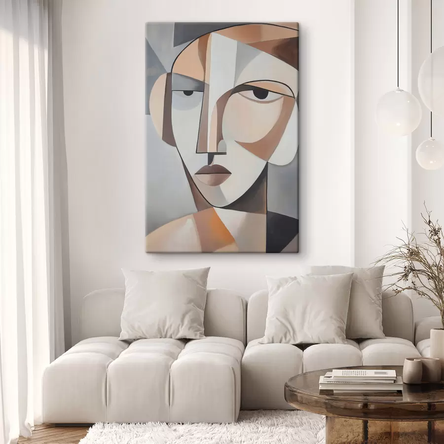 Fototapet Moderní kubistický portrét s48012