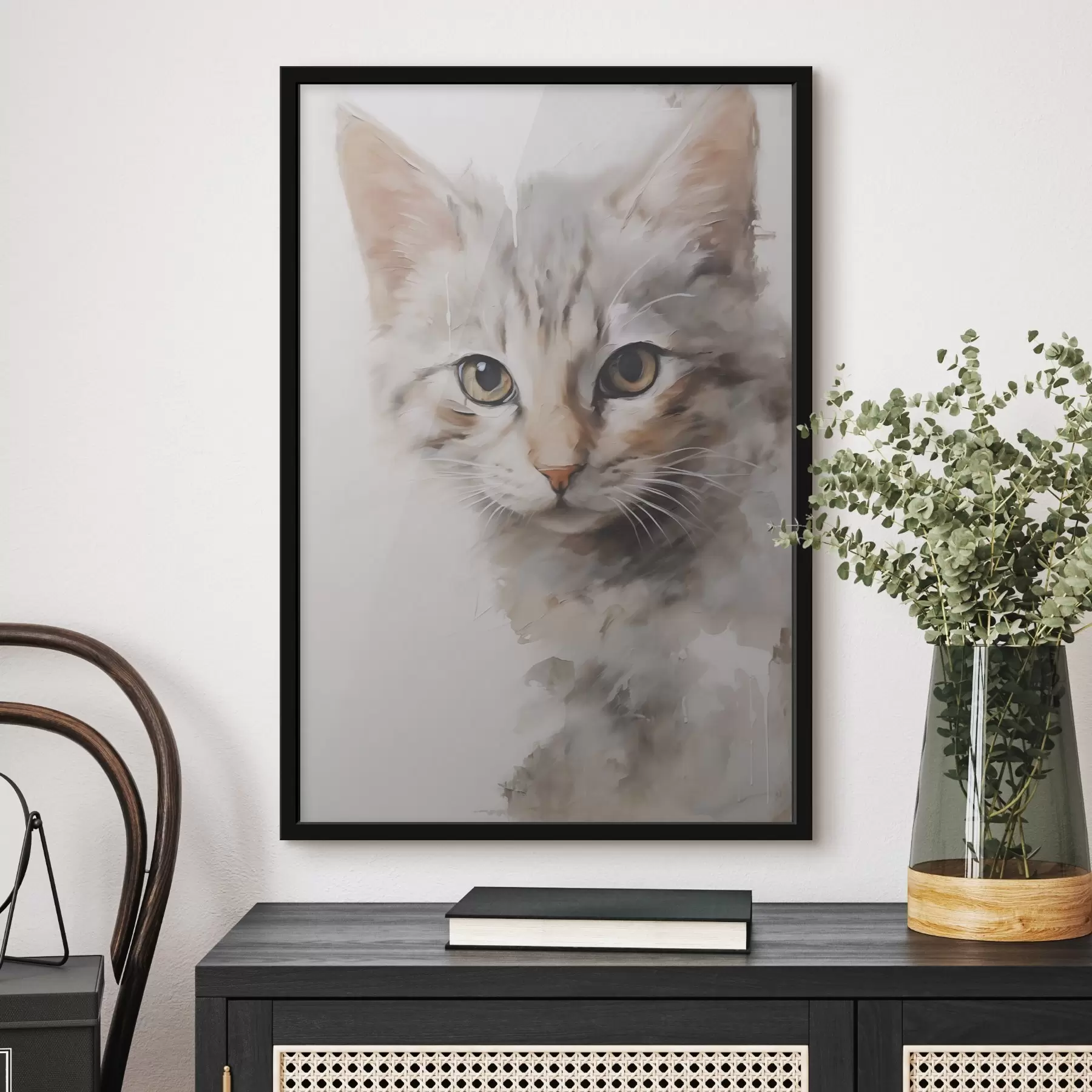 Fototapet Malba napodobující kočku f48161