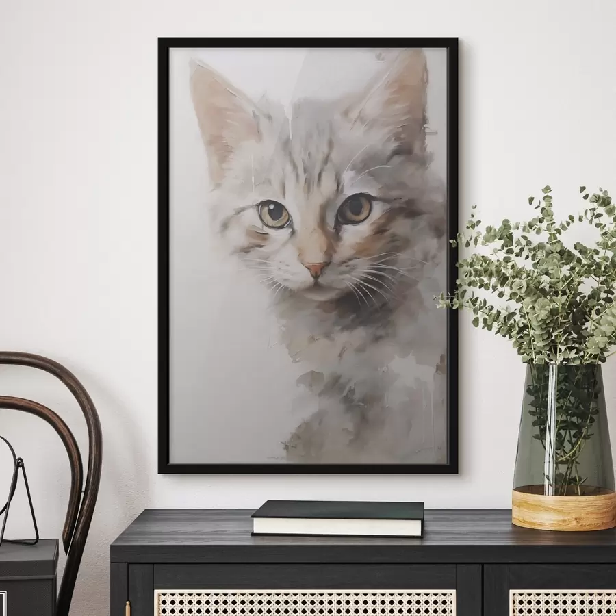 Fototapet Malba napodobující kočku f48161