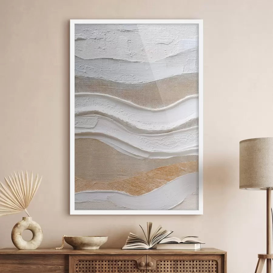 Fototapet Texturovaná kompozice s výraznými tahy štětcem v minimalistickém stylu f47965