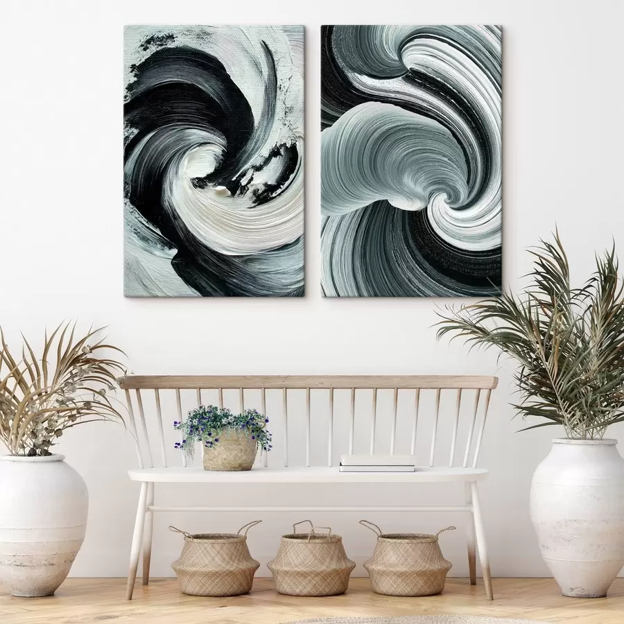 Fototapet Výrazná monochromatická kompozice s objemovou texturou m30041