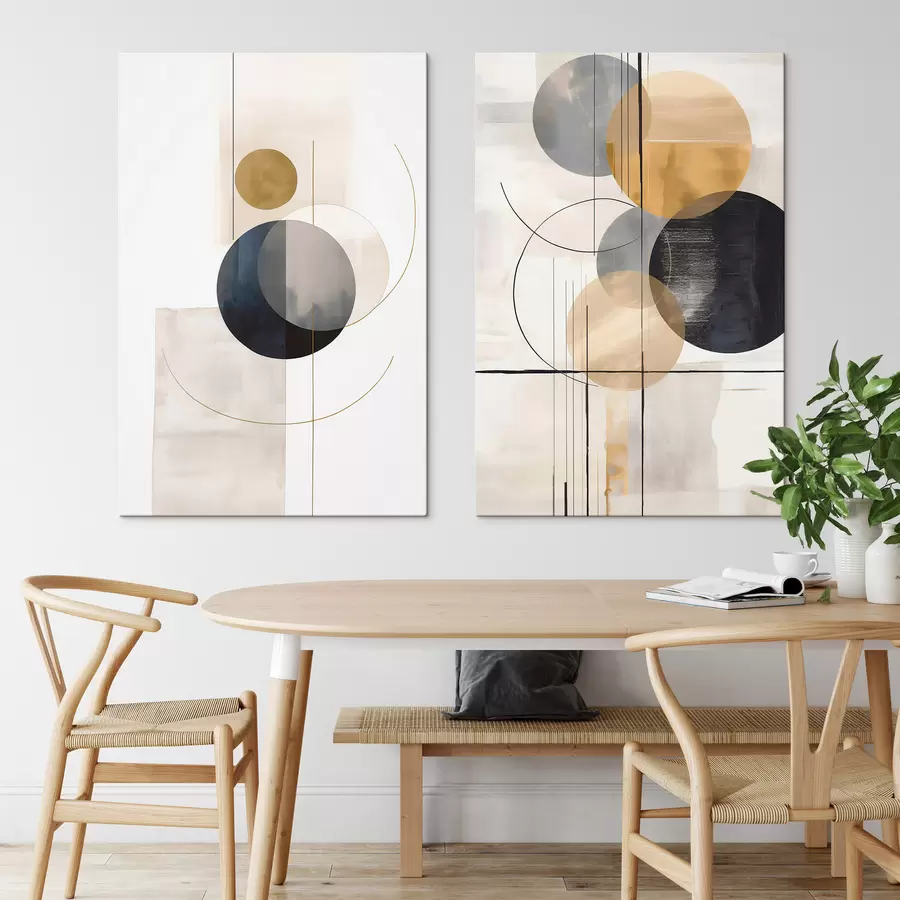 Obraz Abstrakt s kruhy Č. m30124