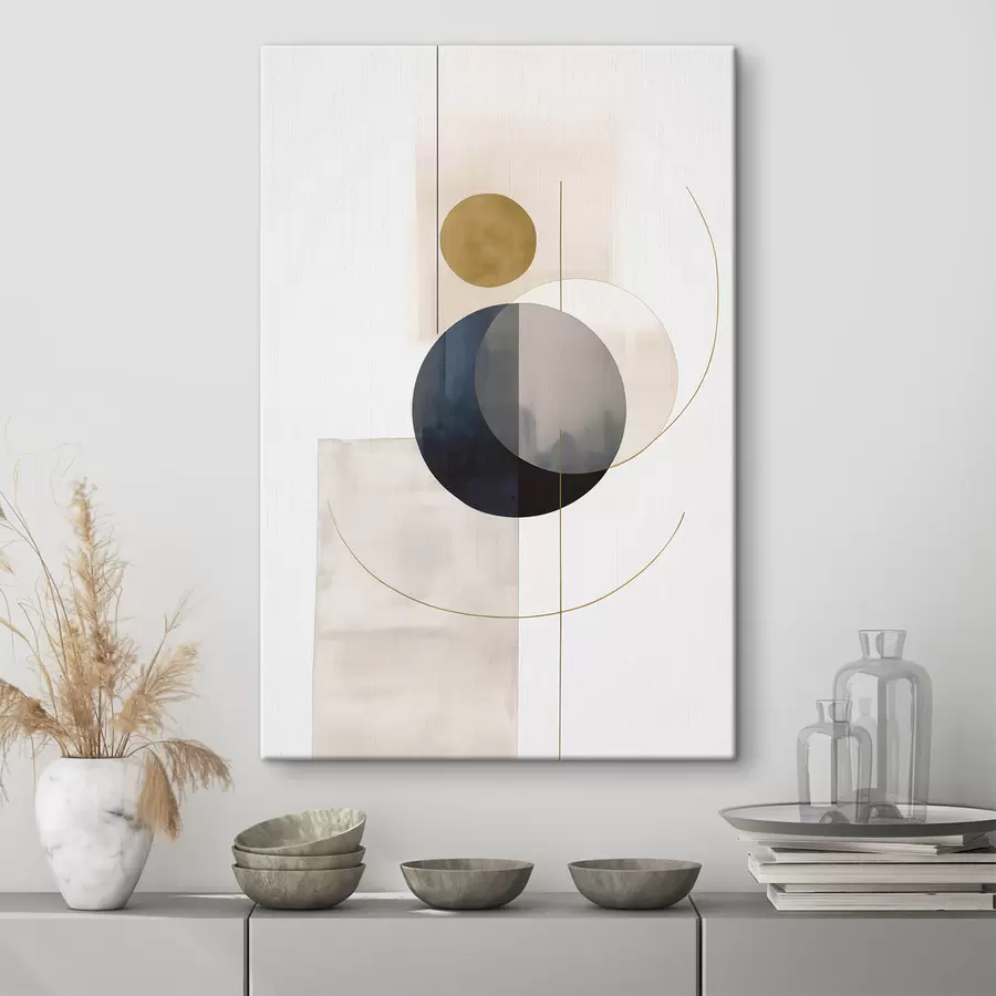 Obraz Abstrakt s kruhy Č. s48018