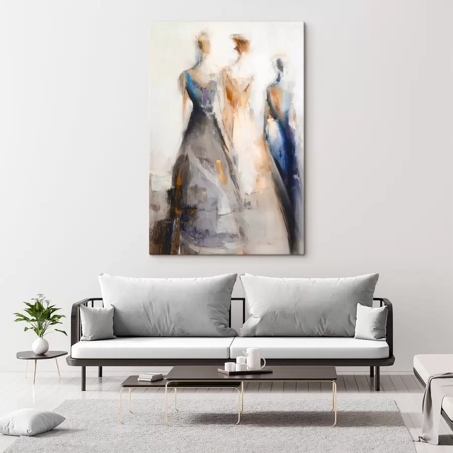 Obraz Elegantní abstraktní ženské siluety Č. s48179