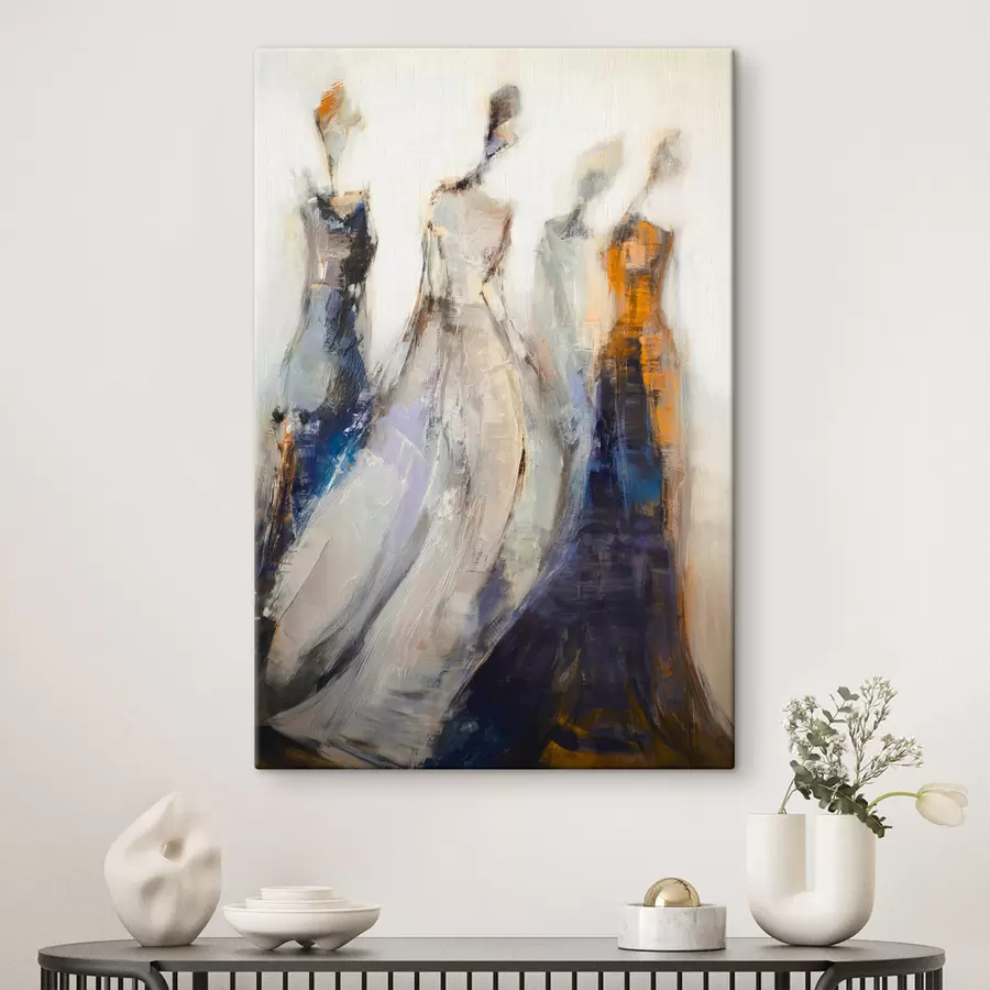 Obraz Elegantní abstraktní ženské siluety Č. s48180