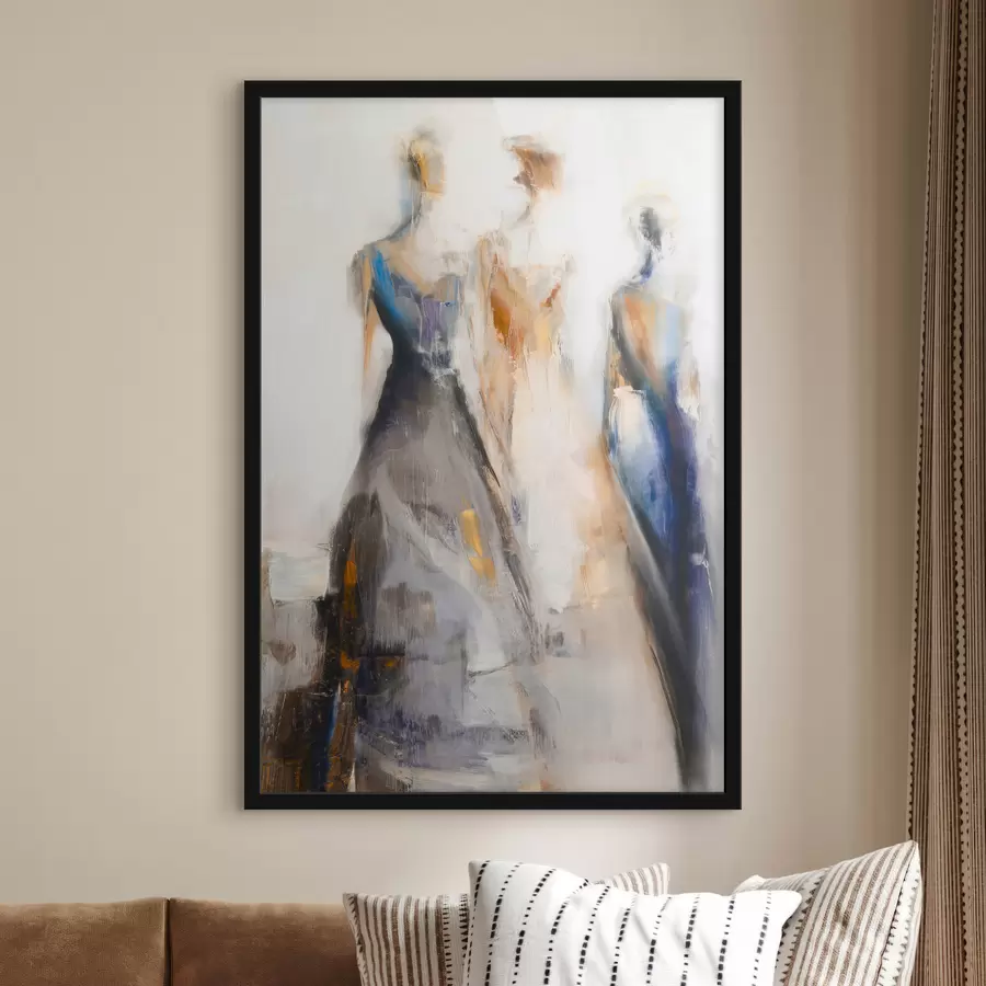 Fototapet Elegantní abstraktní ženské siluety f48179