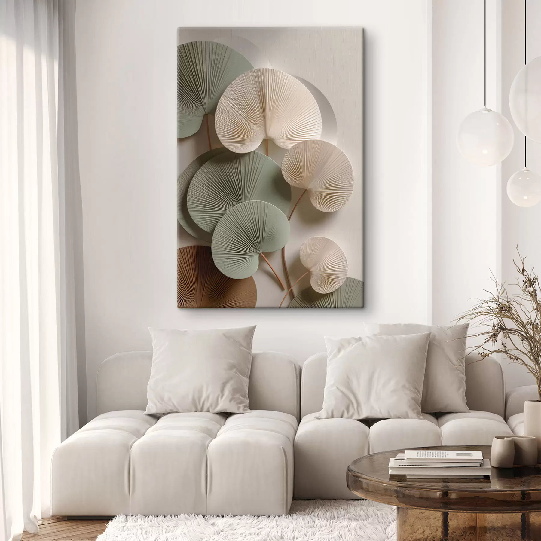 Obraz Abstraktní kompozice s listy Č. s48225