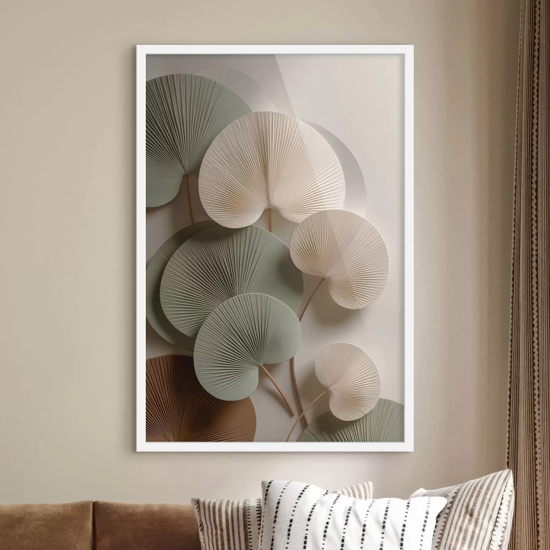 Fototapet Abstraktní kompozice s listy f48225