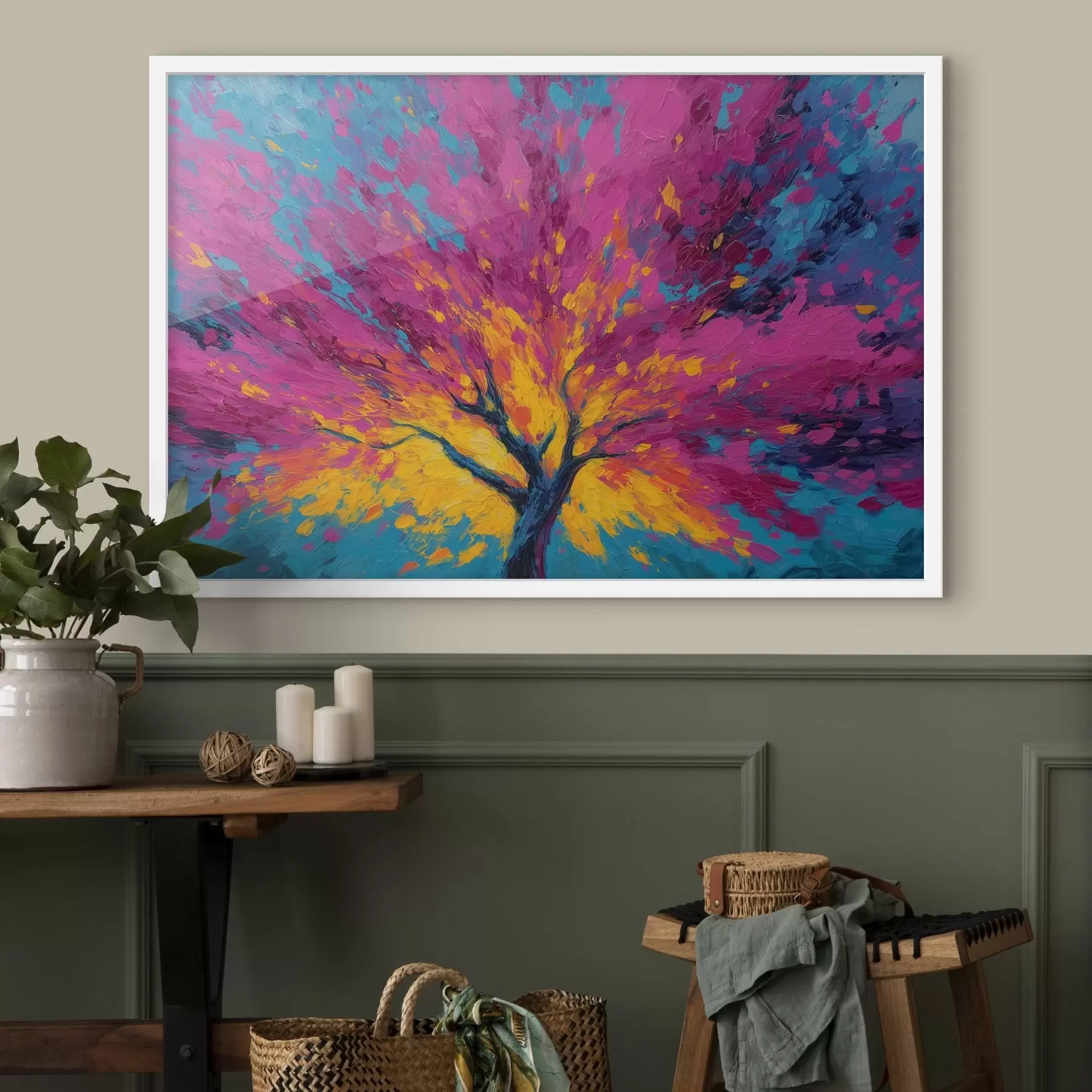 Fototapet Barevný strom f48228