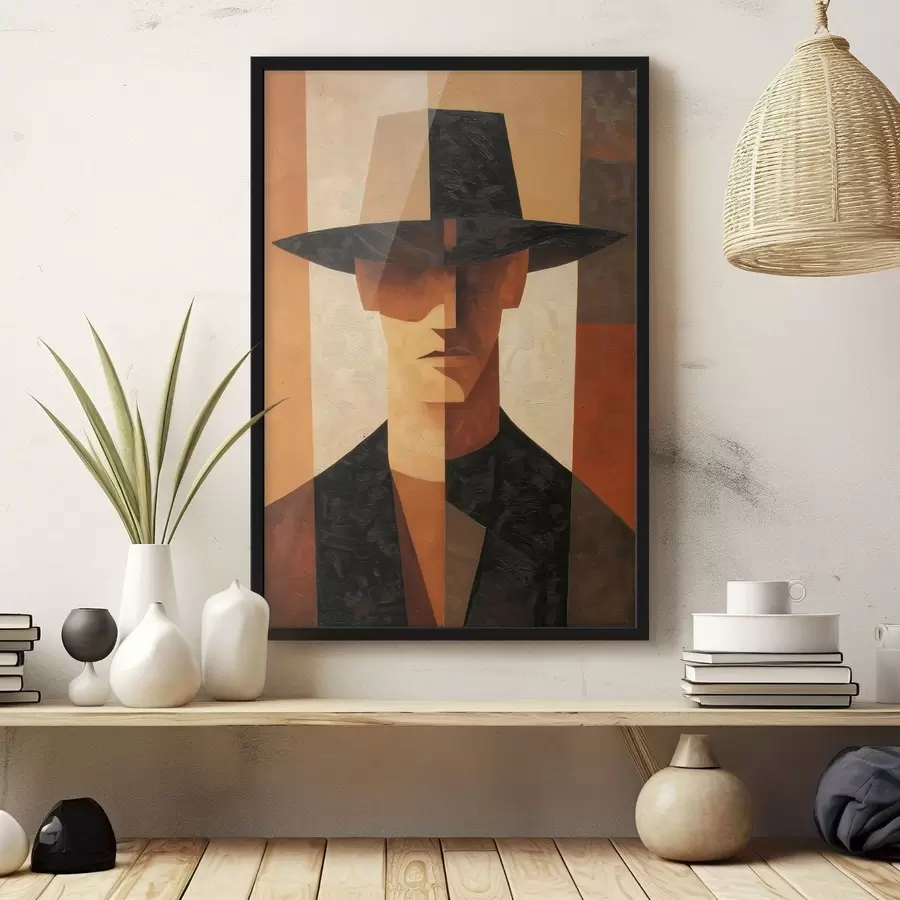 Fototapet Geometrický abstraktní portrét f48231