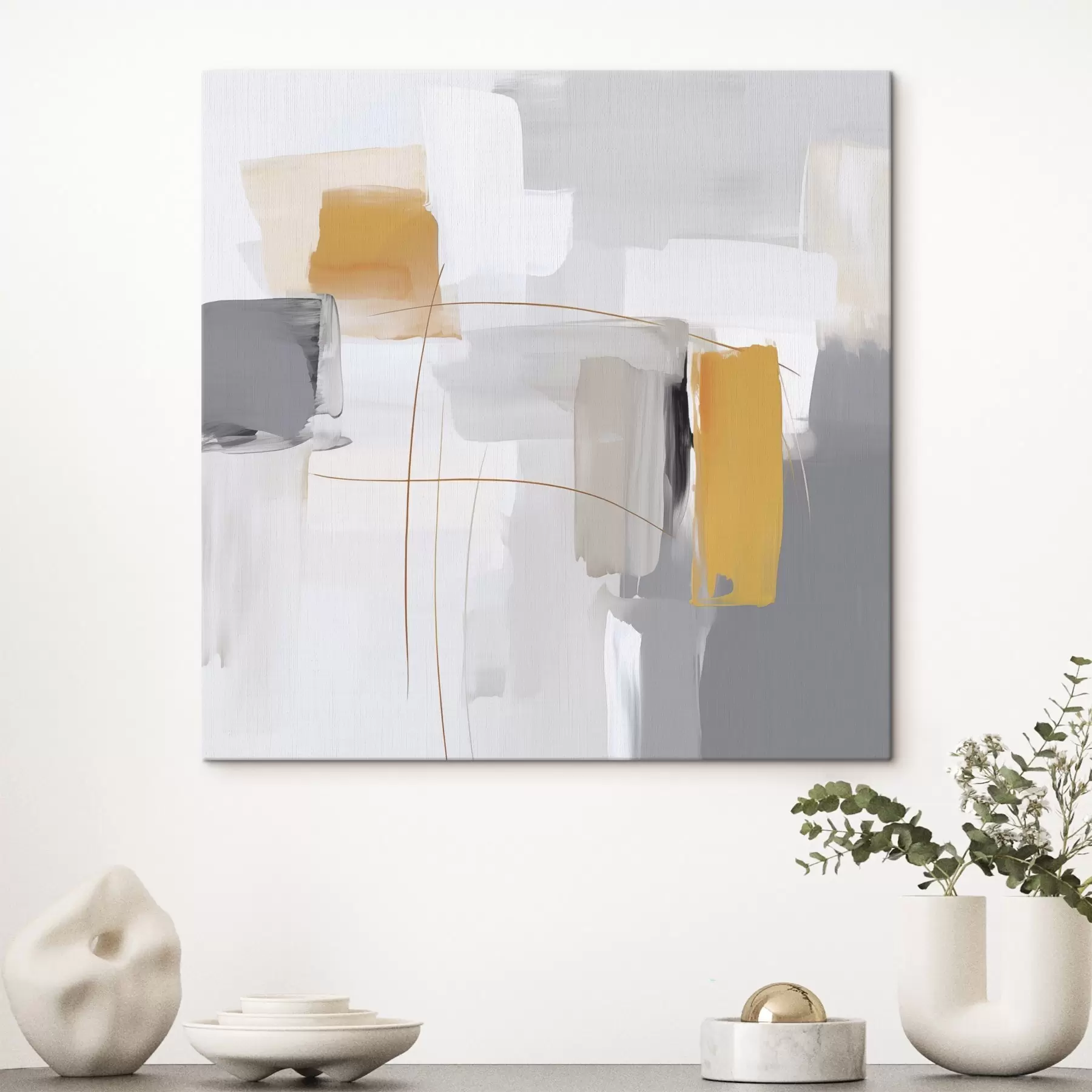 Obraz Abstrakce napodobující malbu Č. s48271