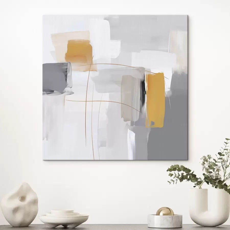 Obraz Abstrakce napodobující malbu Č. s48271