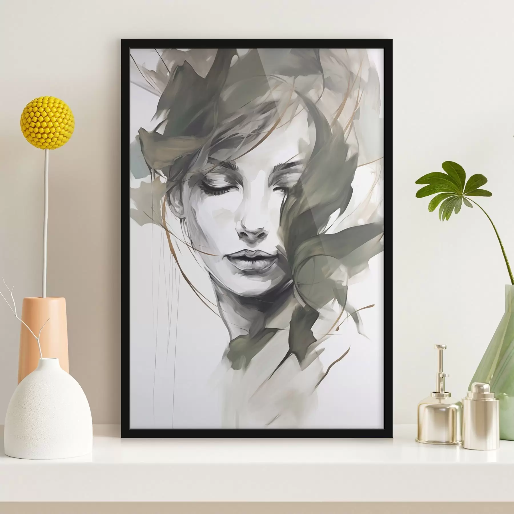 Fototapet Abstraktní ženský portrét f48270