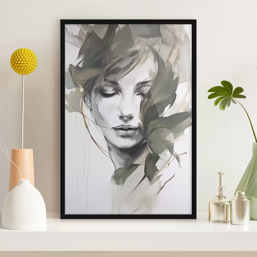 Fototapet Abstraktní ženský portrét f48270