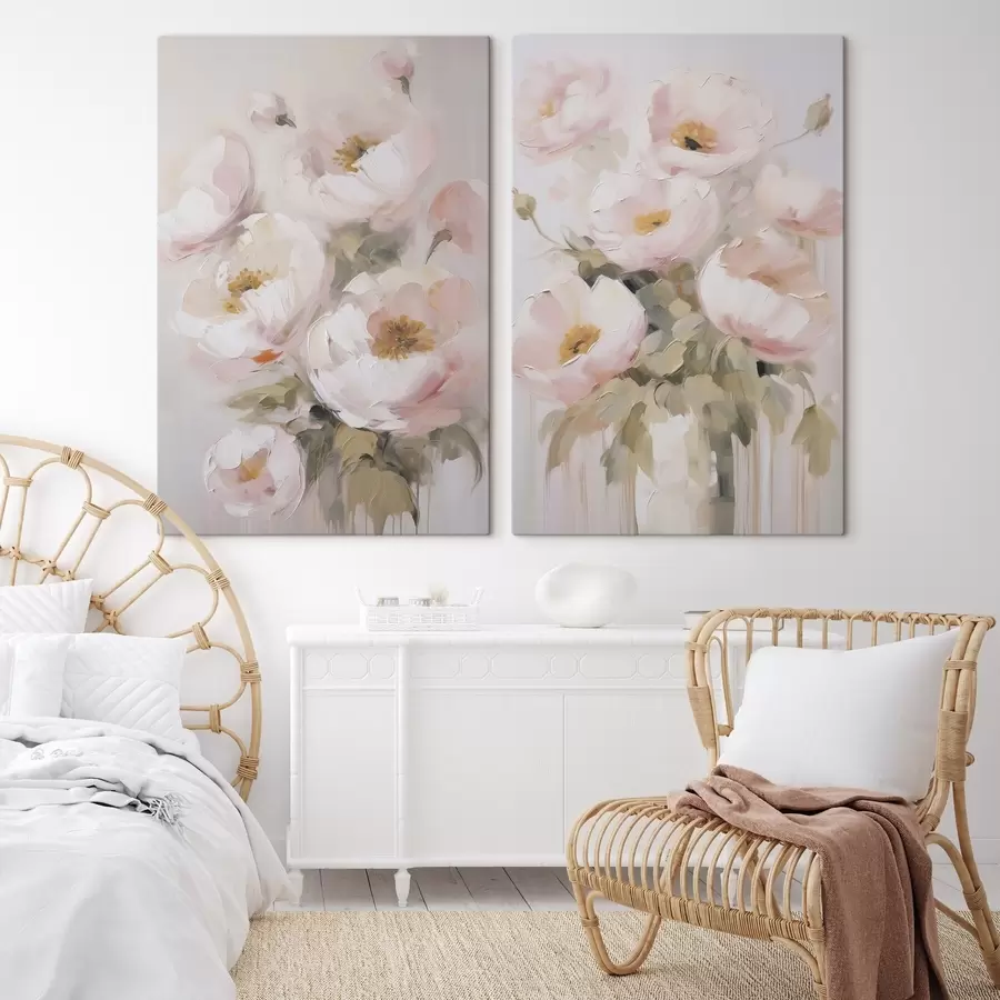 Obraz Abstraktní květiny, imitace malby Č. m30166